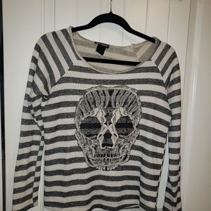 Hot Topic skull sweater